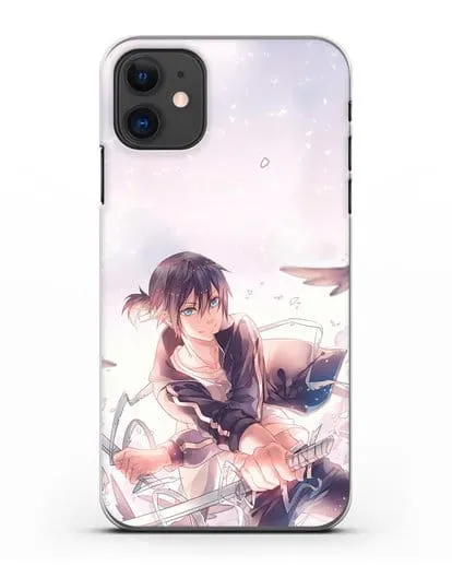 Чехол аниме Бездомный бог - Ято с хвостиком силиконовый для iPhone 11