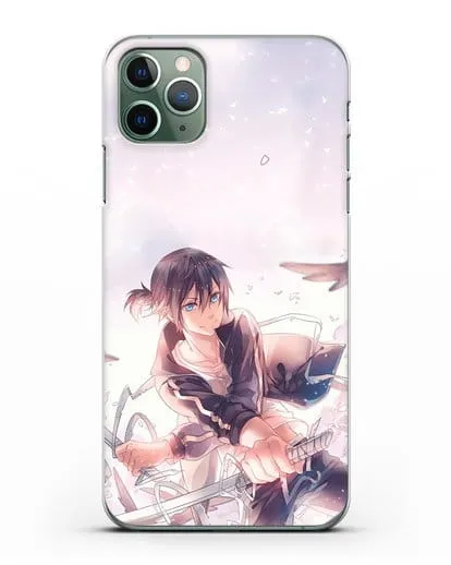 Чехол аниме Бездомный бог - Ято с хвостиком силиконовый для iPhone 11 Pro