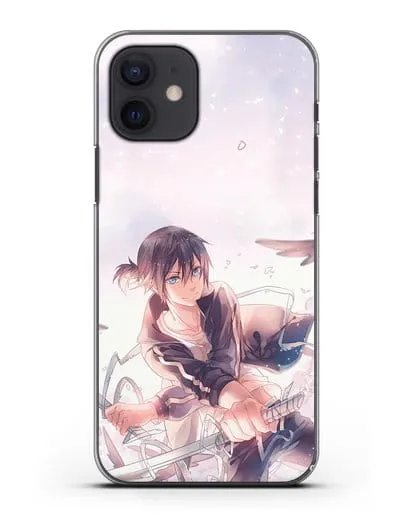 Чехол аниме Бездомный бог - Ято с хвостиком силиконовый для iPhone 12