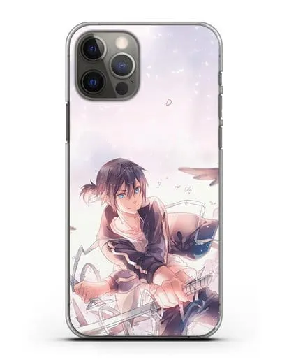 Чехол аниме Бездомный бог - Ято с хвостиком силиконовый для iPhone 12 Pro