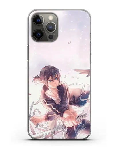 Чехол аниме Бездомный бог - Ято с хвостиком силиконовый для iPhone 12 Pro Max