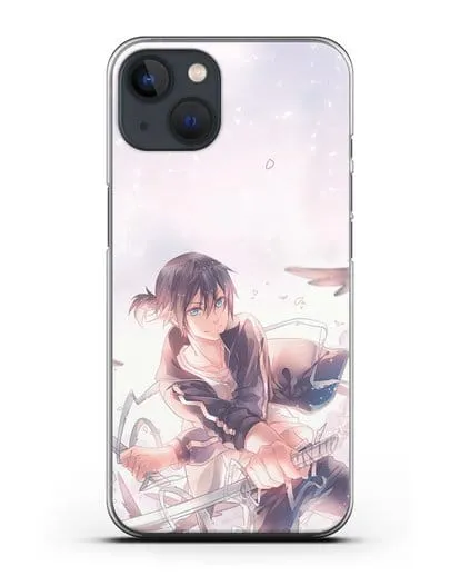 Чехол аниме Бездомный бог - Ято с хвостиком силиконовый для iPhone 13