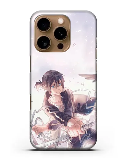 Чехол аниме Бездомный бог - Ято с хвостиком силиконовый для iPhone 16 Pro