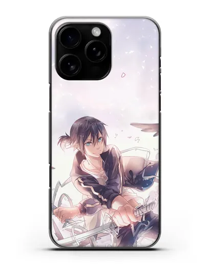 Чехол аниме Бездомный бог - Ято с хвостиком силиконовый для iPhone 16 Pro Max