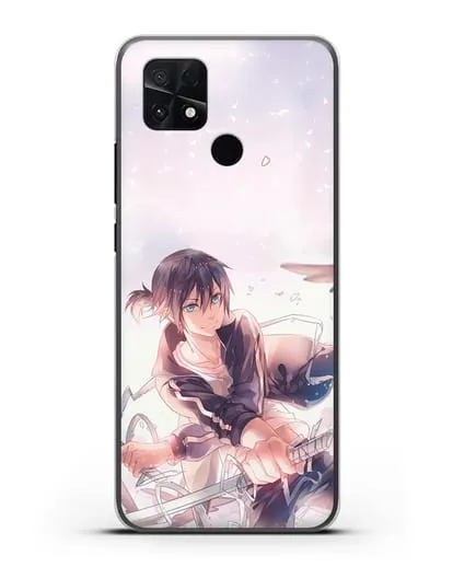 Чехол аниме Бездомный бог - Ято с хвостиком силиконовый для Xiaomi Poco C40