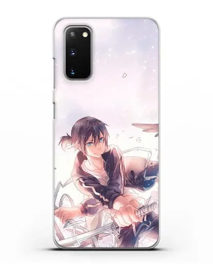 Чехол аниме Бездомный бог - Ято с хвостиком силиконовый для Samsung Galaxy S20 [SM-G980F]