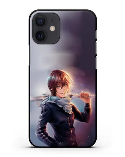 Чехол аниме Бездомный бог - Ято с мечом силиконовый для iPhone 12 mini