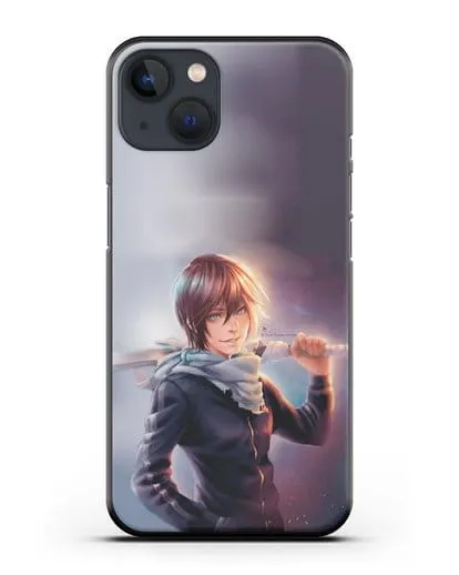 Чехол аниме Бездомный бог - Ято с мечом силиконовый для iPhone 13