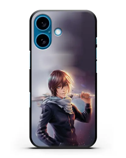 Чехол аниме Бездомный бог - Ято с мечом силиконовый для iPhone 16