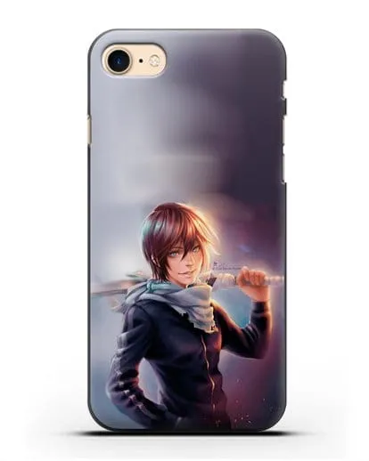 Чехол аниме Бездомный бог - Ято с мечом силиконовый для iPhone 7