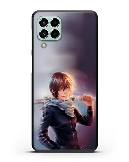 Чехол аниме Бездомный бог - Ято с мечом силиконовый для Samsung Galaxy M53 [SM-M536]