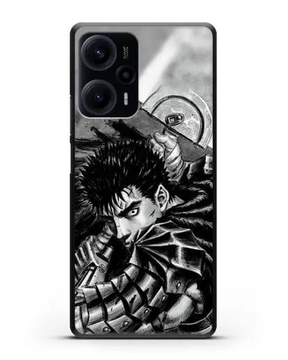 Чехол аниме Берсерк - Яростный Гатс силиконовый для Xiaomi Poco F5