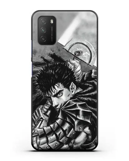 Чехол аниме Берсерк - Яростный Гатс силиконовый для Xiaomi Poco M3