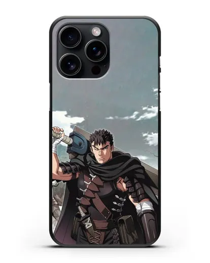 Чехол аниме Берсерк - Гатс силиконовый для iPhone 15 Pro Max