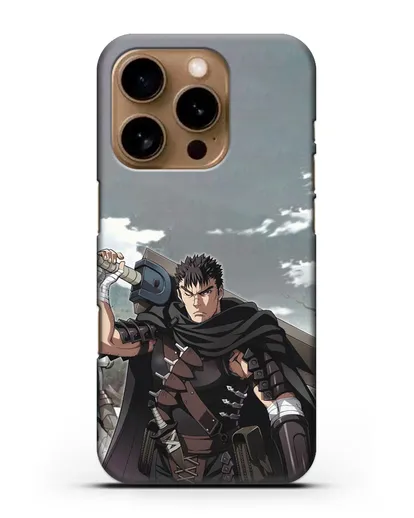 Чехол аниме Берсерк - Гатс силиконовый для iPhone 16 Pro