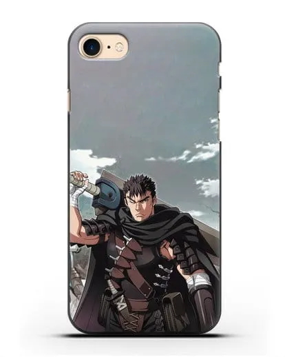 Чехол аниме Берсерк - Гатс силиконовый для iPhone 8