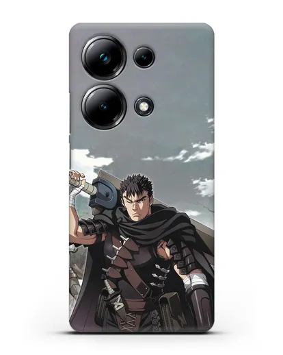Чехол аниме Берсерк - Гатс силиконовый для Xiaomi Poco M6 Pro