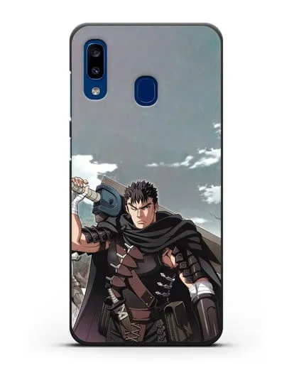 Чехол аниме Берсерк - Гатс силиконовый для Samsung Galaxy A20 [SM-A205FN]