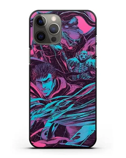 Чехол аниме Берсерк - Гатс против монстров силиконовый для iPhone 12 Pro Max