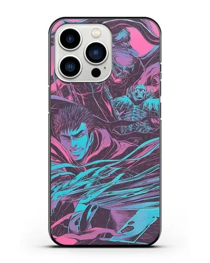 Чехол аниме Берсерк - Гатс против монстров силиконовый для iPhone 13 Pro