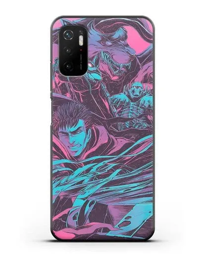Чехол аниме Берсерк - Гатс против монстров силиконовый для Xiaomi Poco M3 Pro