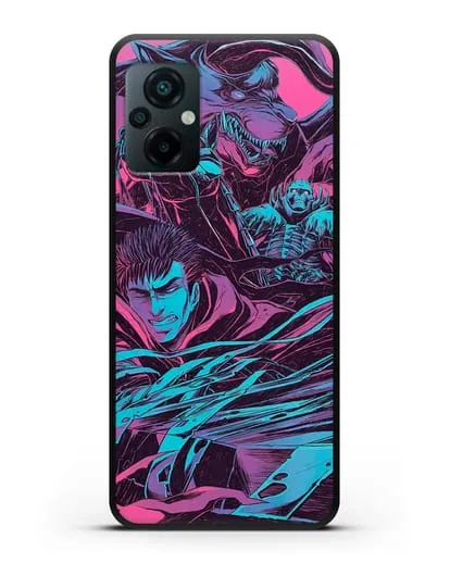 Чехол аниме Берсерк - Гатс против монстров силиконовый для Xiaomi Poco M5