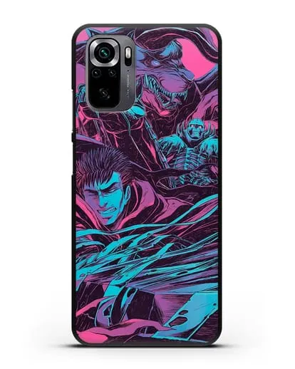 Чехол аниме Берсерк - Гатс против монстров силиконовый для Xiaomi Poco M5s
