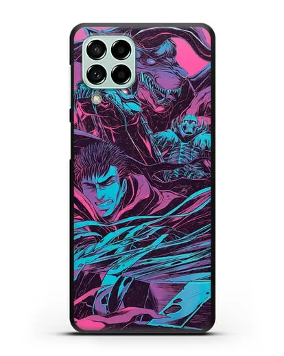Чехол аниме Берсерк - Гатс против монстров силиконовый для Samsung Galaxy M53 [SM-M536]