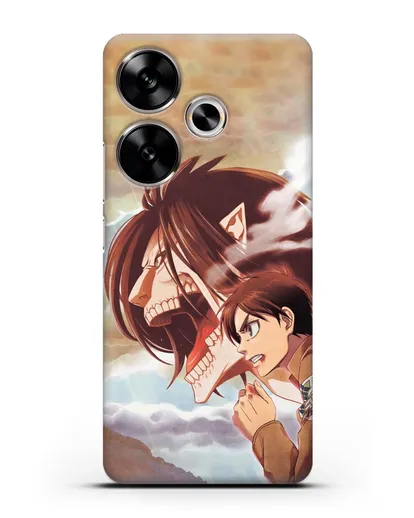 Чехол аниме Атака Титанов - Эрен в ярости силиконовый для Xiaomi Poco F6
