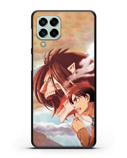 Чехол аниме Атака Титанов - Эрен в ярости силиконовый для Samsung Galaxy M53 [SM-M536]