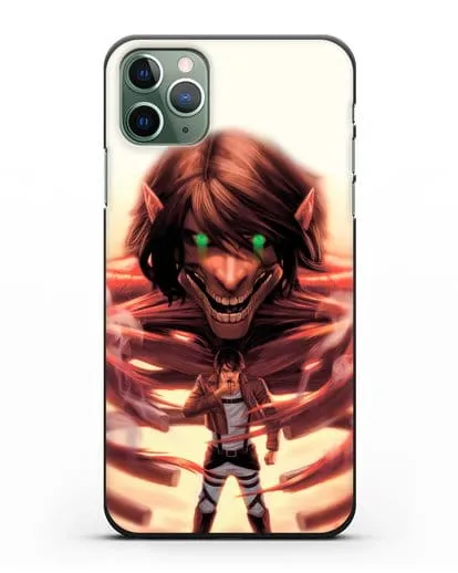 Чехол аниме Атака Титанов - Превращение силиконовый для iPhone 11 Pro Max