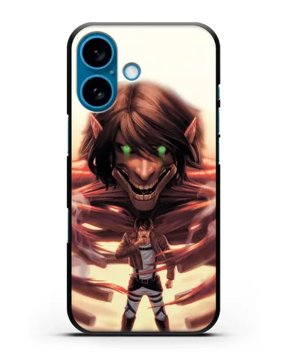 Чехол аниме Атака Титанов - Превращение силиконовый для iPhone 16