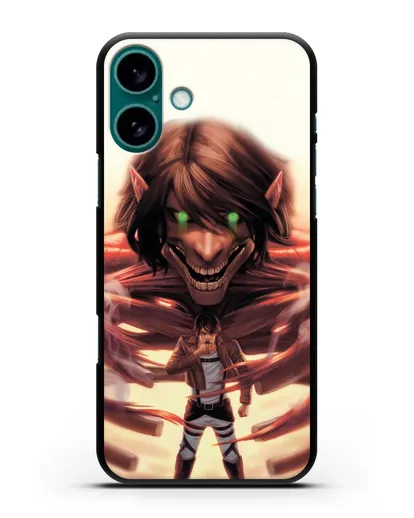 Чехол аниме Атака Титанов - Превращение силиконовый для iPhone 16 Plus