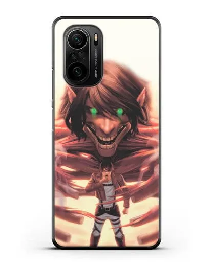 Чехол аниме Атака Титанов - Превращение силиконовый для Xiaomi Poco F3