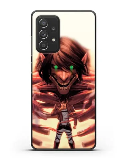 Чехол аниме Атака Титанов - Превращение силиконовый для Samsung Galaxy A53