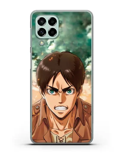 Чехол аниме Атака Титанов - Эрен силиконовый для Samsung Galaxy M53 [SM-M536]