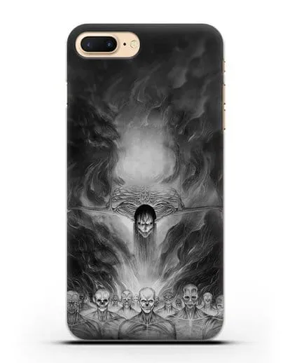 Чехол аниме Атака Титанов - Эрен - титан прародитель силиконовый для iPhone 7 Plus