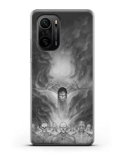 Чехол аниме Атака Титанов - Эрен - титан прародитель силиконовый для Xiaomi Poco F3