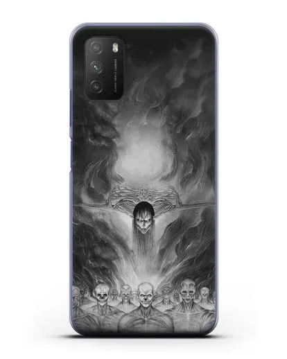 Чехол аниме Атака Титанов - Эрен - титан прародитель силиконовый для Xiaomi Poco M3