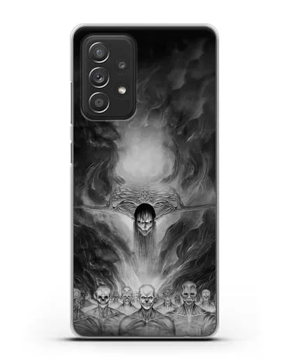 Чехол аниме Атака Титанов - Эрен - титан прародитель силиконовый для Samsung Galaxy A53
