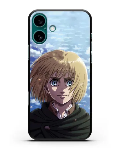 Чехол аниме Атака Титанов - Армин силиконовый для iPhone 16 Plus