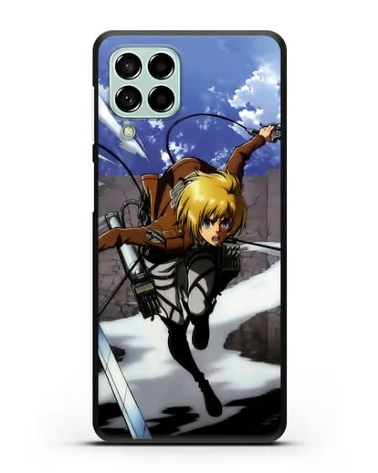 Чехол аниме Атака Титанов - Армин в воздухе силиконовый для Samsung Galaxy M53 [SM-M536]