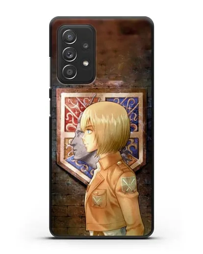 Чехол аниме Атака Титанов - Армин и стена Роза силиконовый для Samsung Galaxy A53