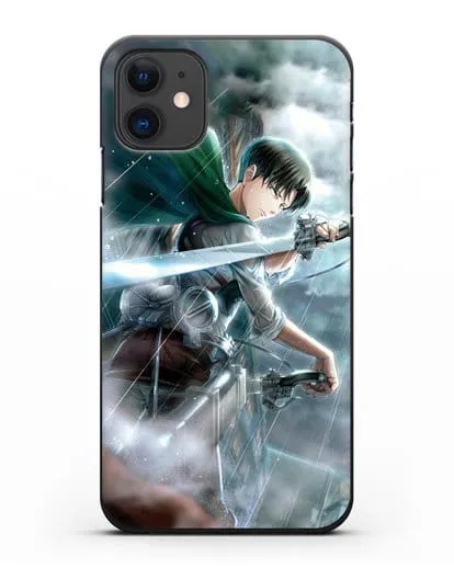 Чехол аниме Атака Титанов - Леви Акерман силиконовый для iPhone 11