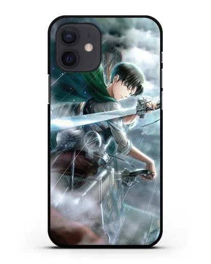 Чехол аниме Атака Титанов - Леви Акерман силиконовый для iPhone 12