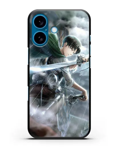 Чехол аниме Атака Титанов - Леви Акерман силиконовый для iPhone 16