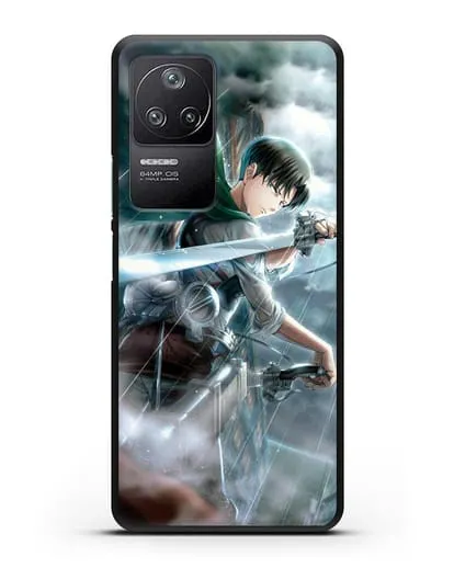 Чехол аниме Атака Титанов - Леви Акерман силиконовый для Xiaomi Poco F4