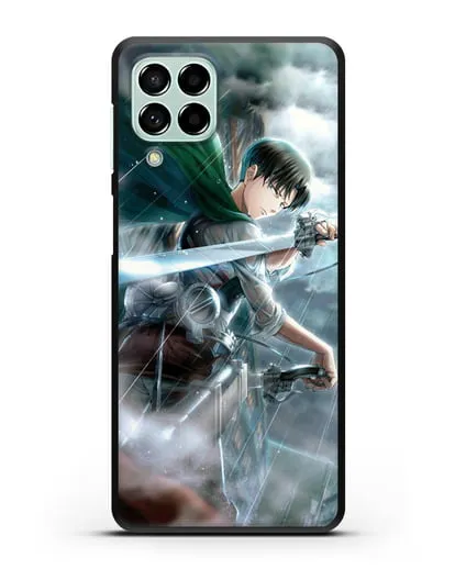 Чехол аниме Атака Титанов - Леви Акерман силиконовый для Samsung Galaxy M53 [SM-M536]
