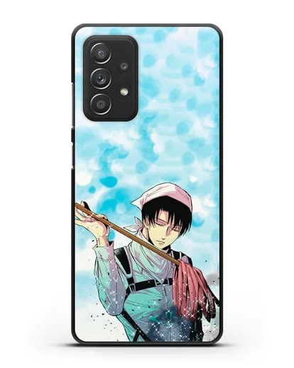 Чехол аниме Атака Титанов - Леви-уборщик силиконовый для Samsung Galaxy A53