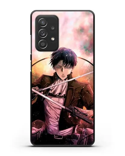 Чехол аниме Атака Титанов - Капитан Леви силиконовый для Samsung Galaxy A53